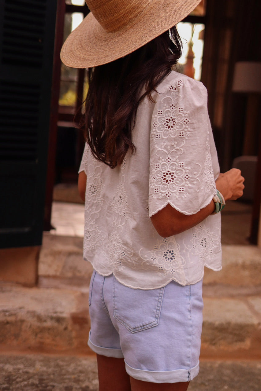 Blouse Capri blanche