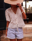 Blouse Capri blanche