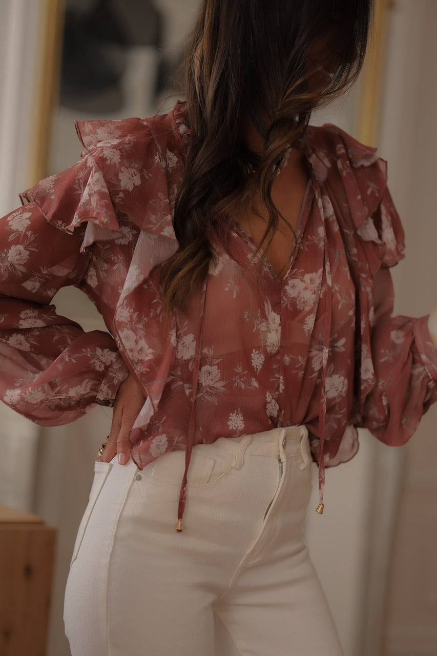 Blouse Séna terracotta