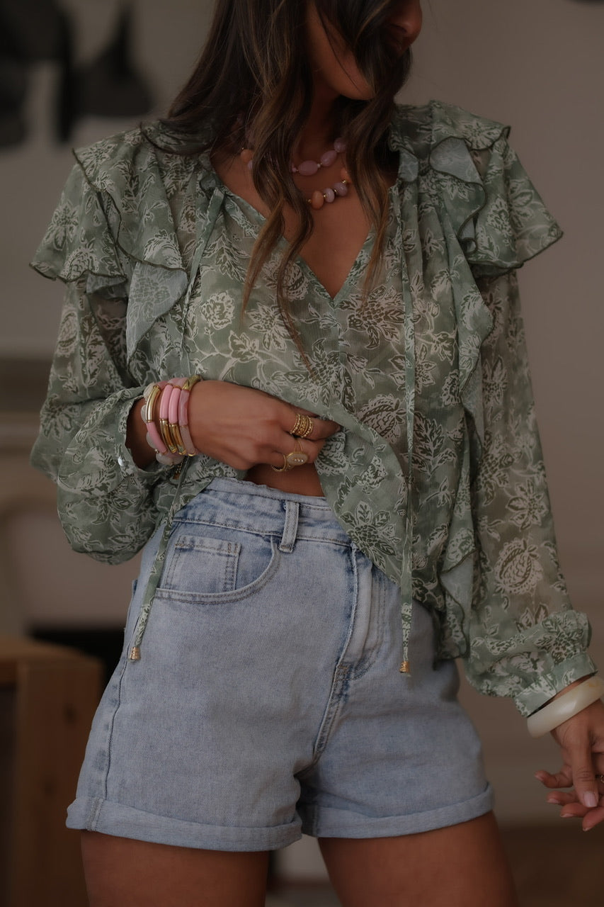 Blouse Séna verte