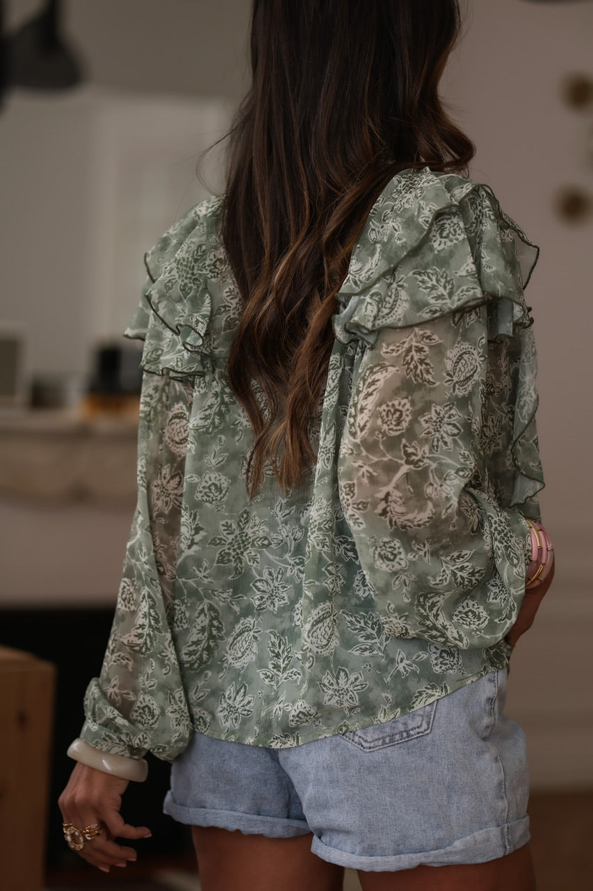 Blouse Séna verte