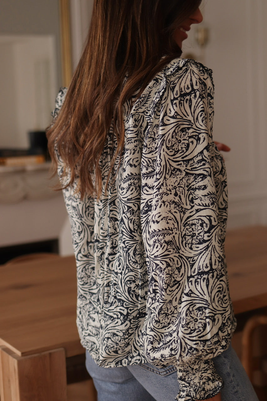 Blouse Tracy bleue