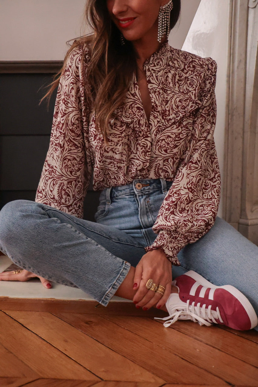 Blouse Tracy bordeaux