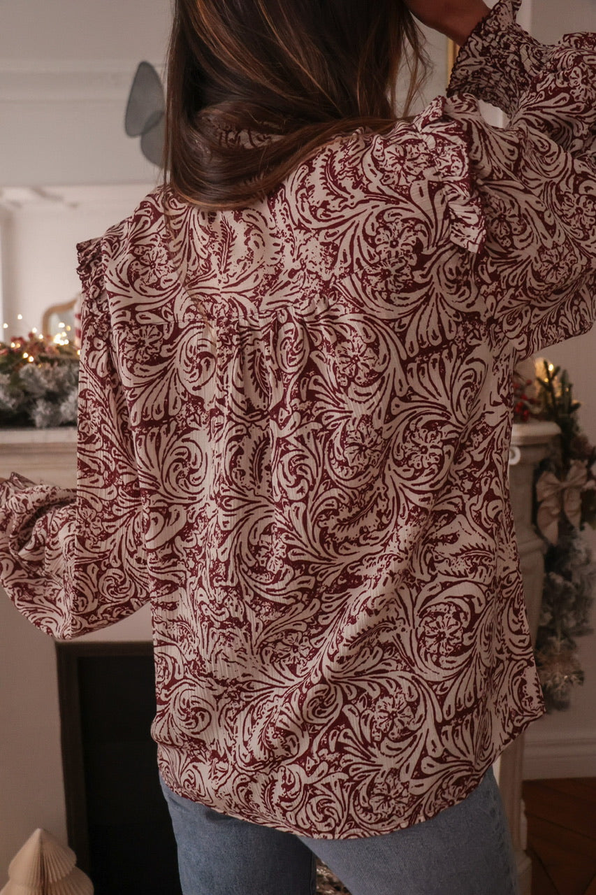 Blouse Tracy bordeaux