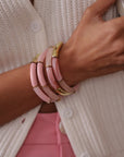 Bracelet Ambre rose pastel
