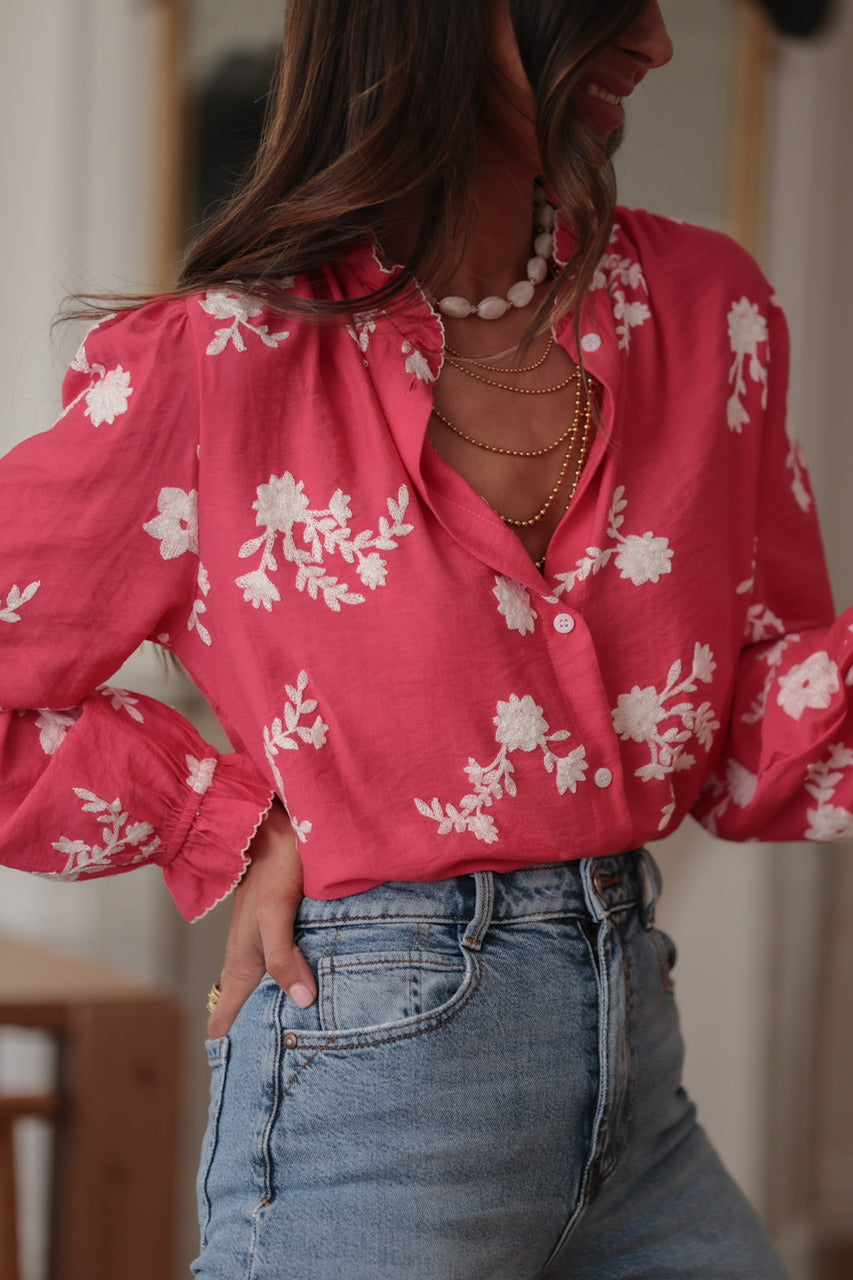 Blouse Ava framboise