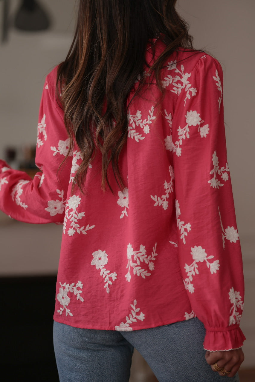 Blouse Ava framboise