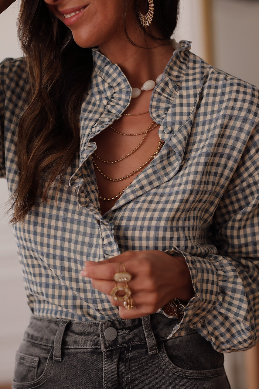 Chemise Gloria bleue