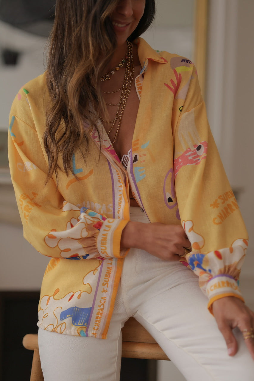 Chemise Idalie jaune