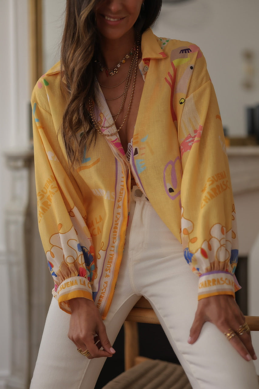 Chemise Idalie jaune