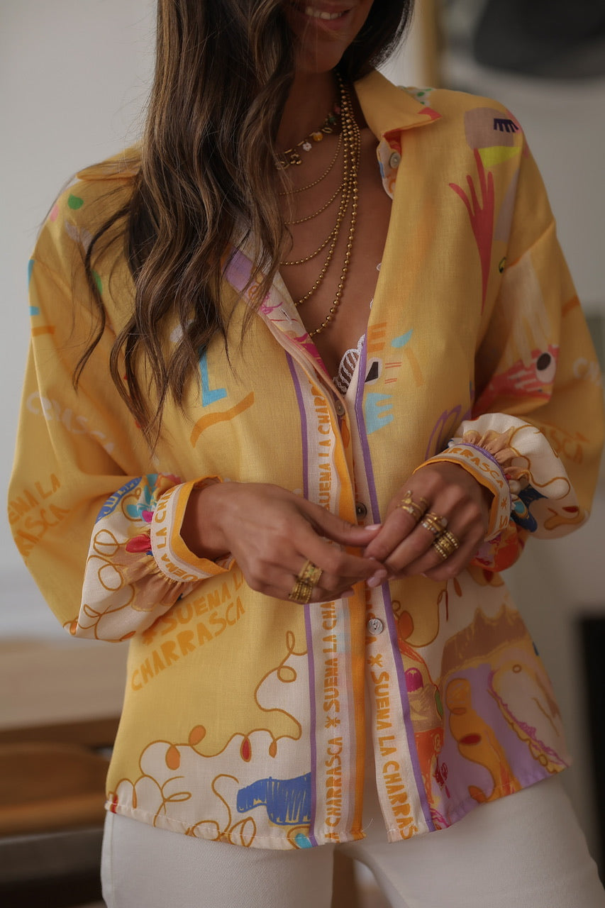 Chemise Idalie jaune