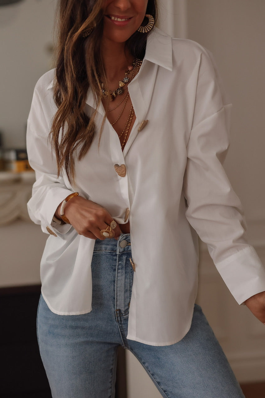 Chemise Love blanche