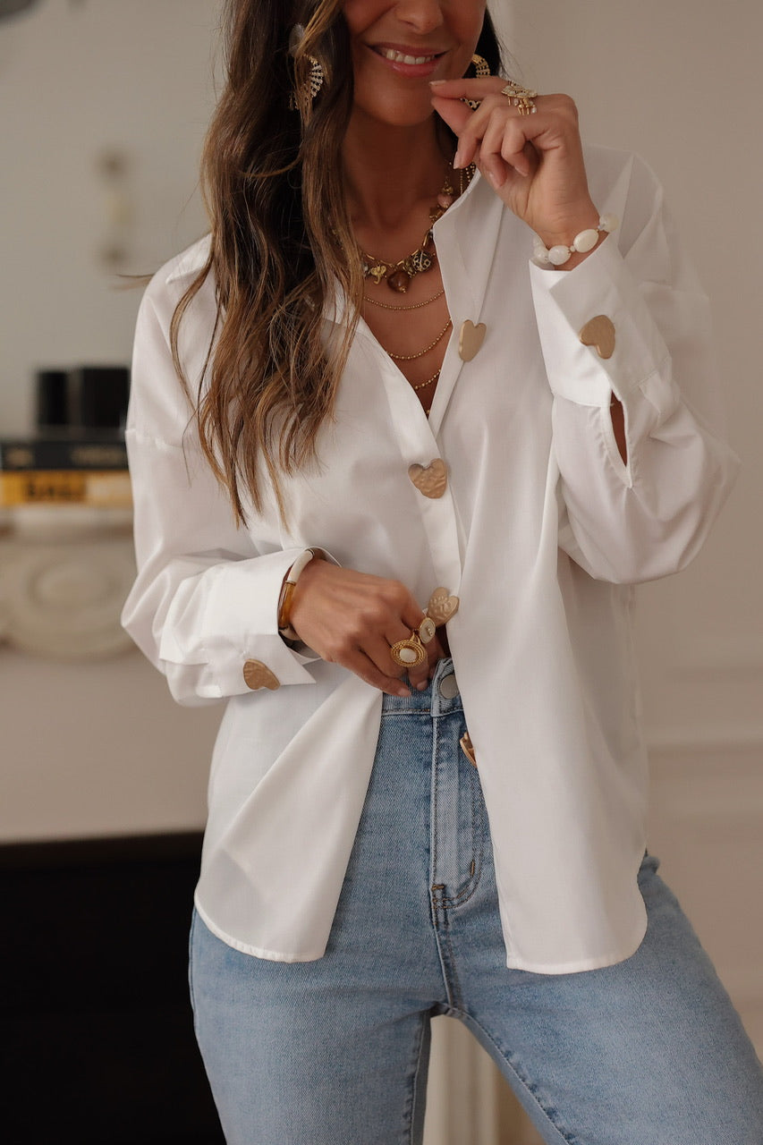 Chemise Love blanche