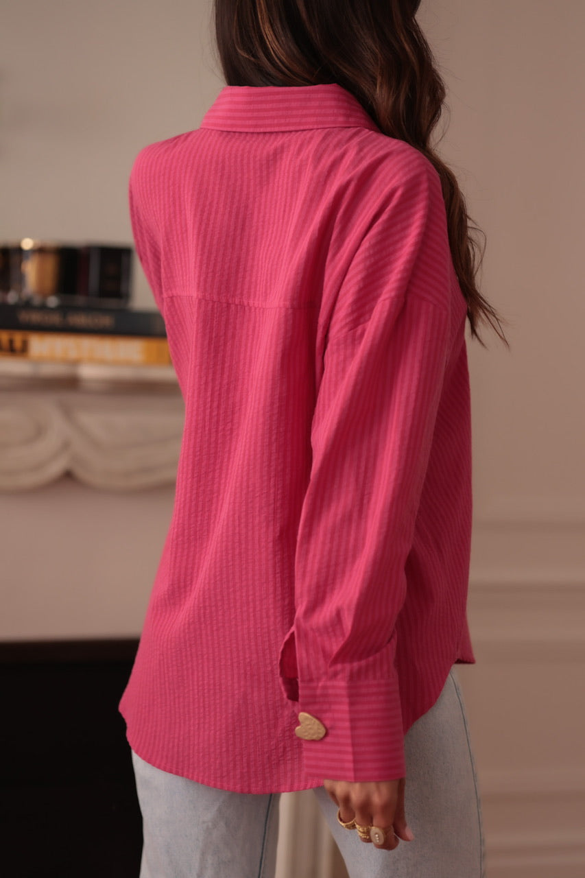 Chemise Love rose