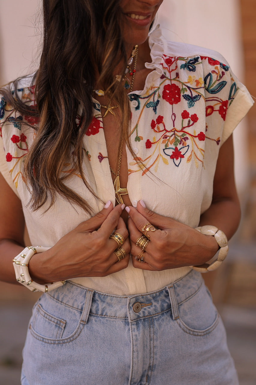 Chemise Paz brodée