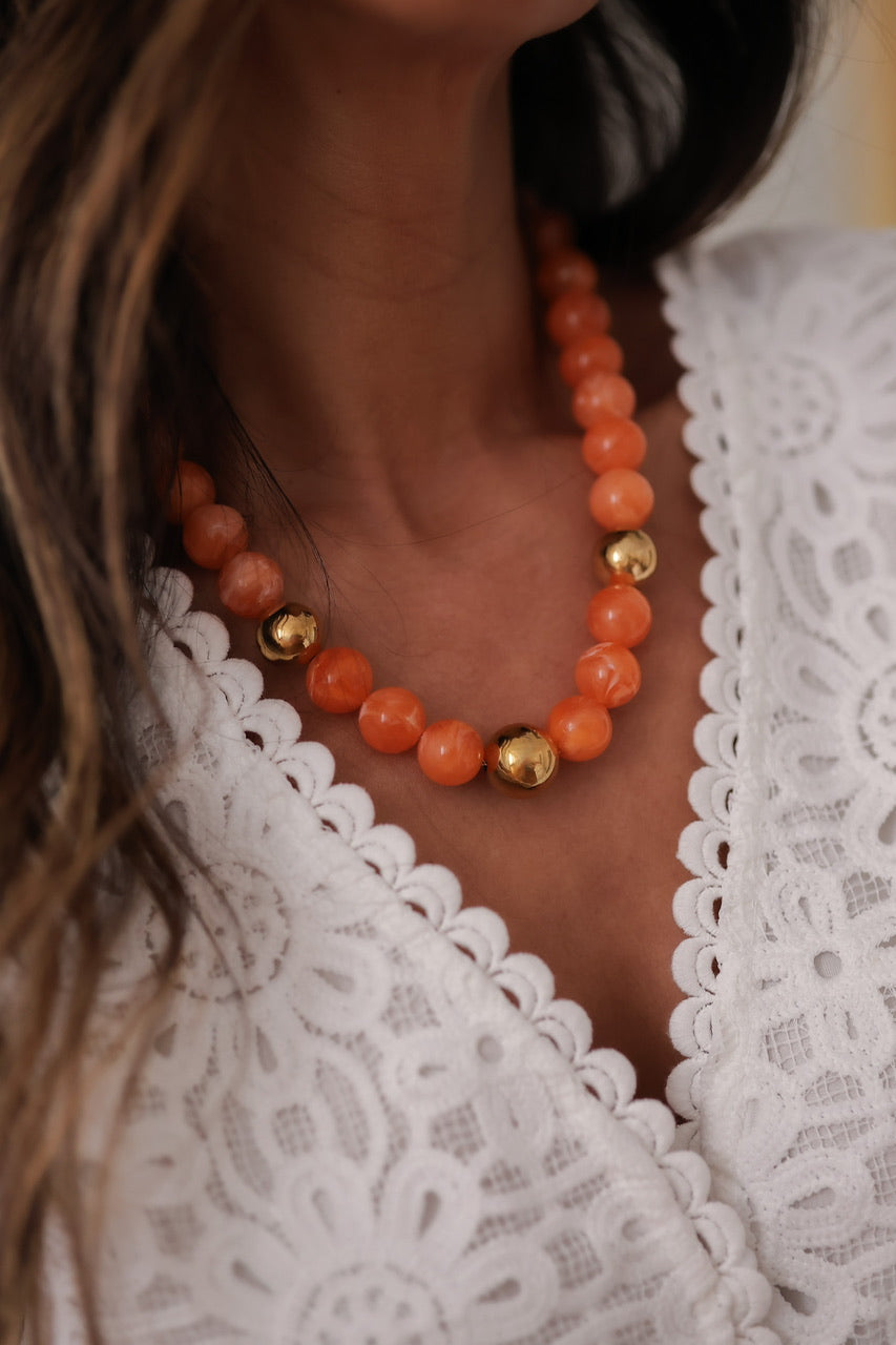 Collier Dune orange