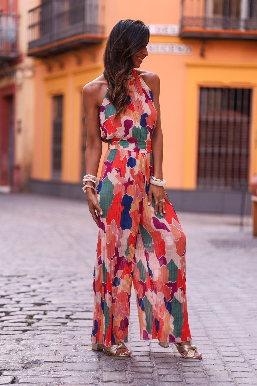 Combi-pantalon Maribel fleurs