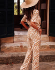 Combi pantalon Justine zébrée
