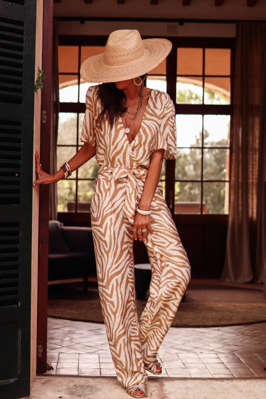 Combi pantalon Justine zébrée