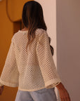 Top en crochet Soléa ecru