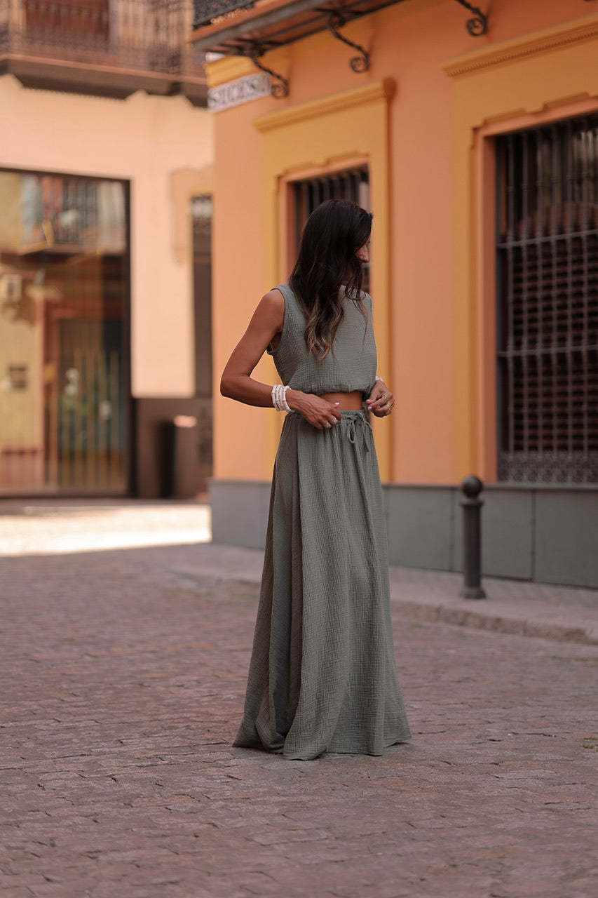 Ensemble Esmée kaki