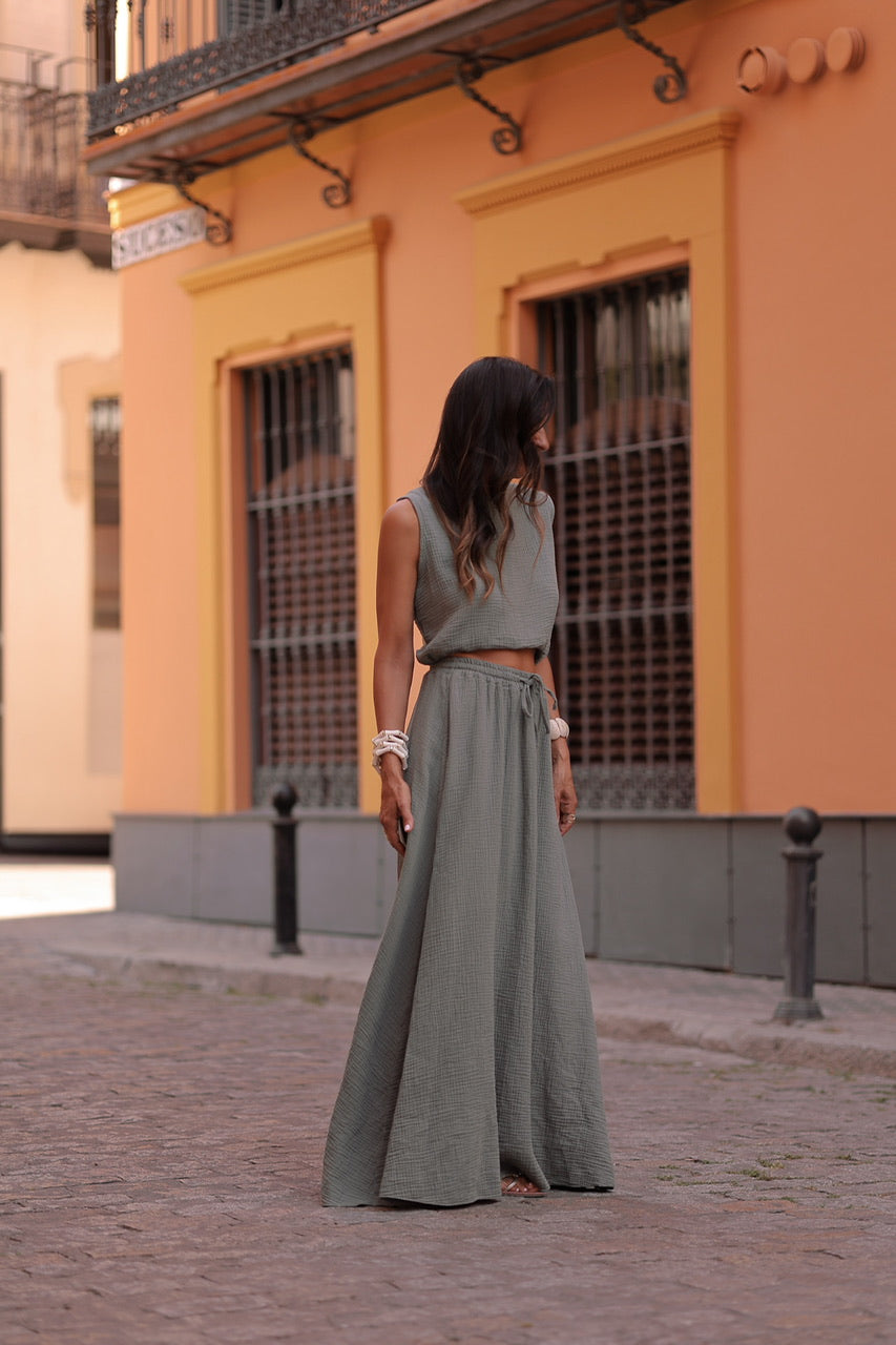 Ensemble Esmée kaki
