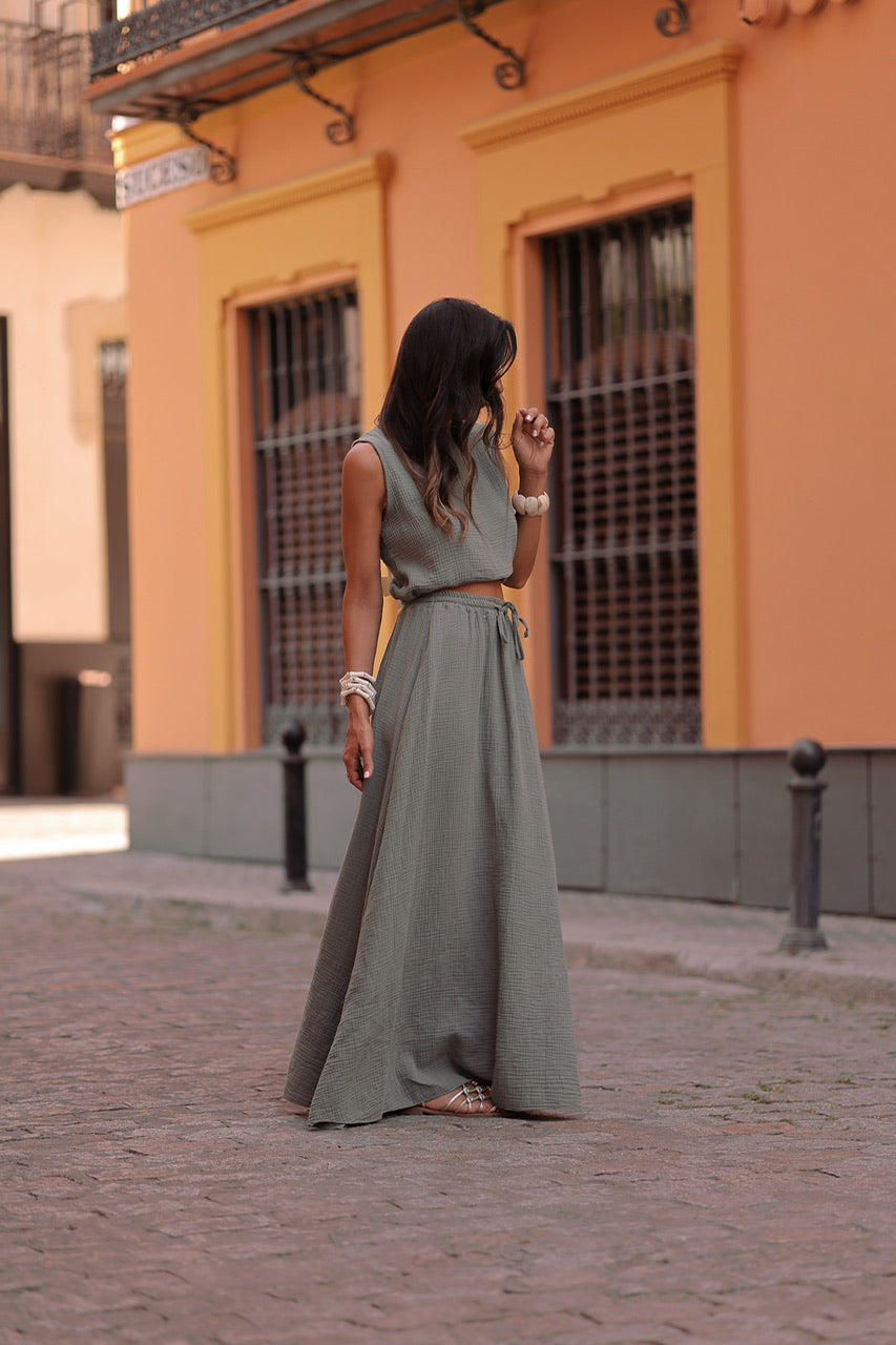 Ensemble Esmée kaki
