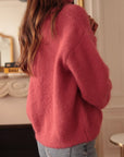Gilet Abel rose framboise