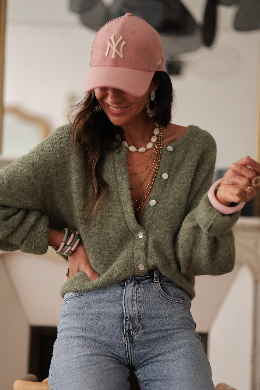 Gilet Abel vert olive
