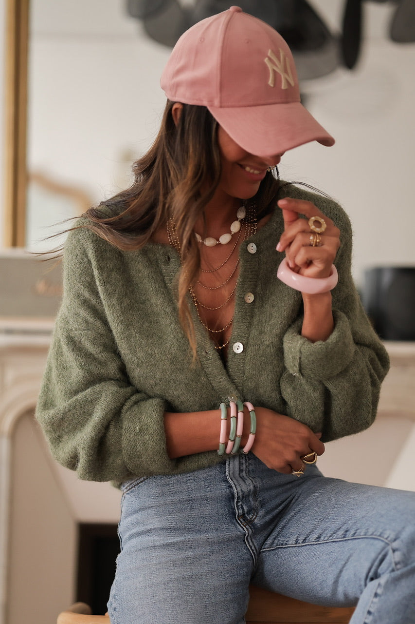 Gilet Abel vert olive