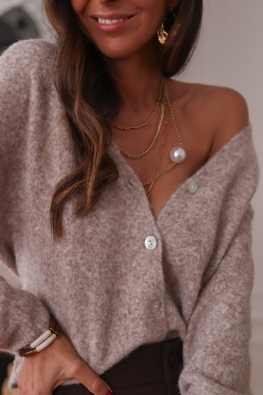 Gilet Jeanne beige