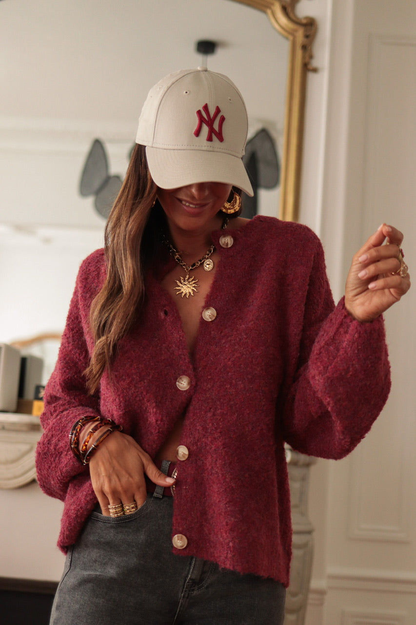Gilet Meredith Bordeaux