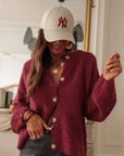 Gilet Meredith Bordeaux