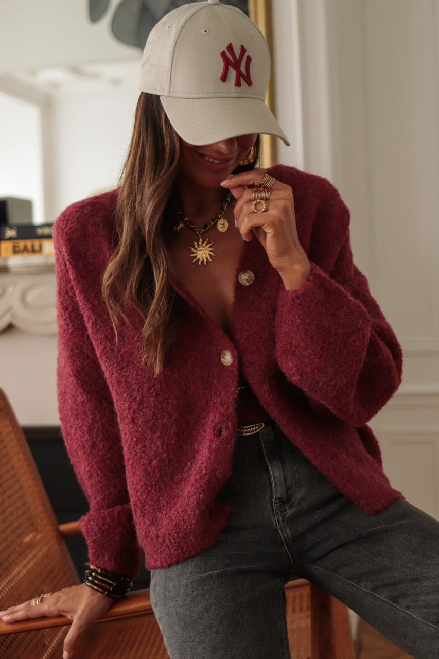 Gilet Meredith Bordeaux