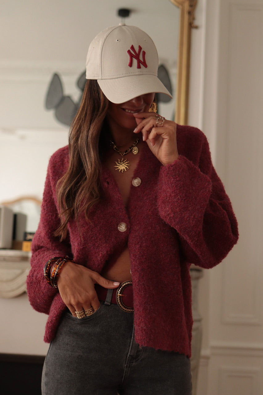 Gilet Meredith Bordeaux