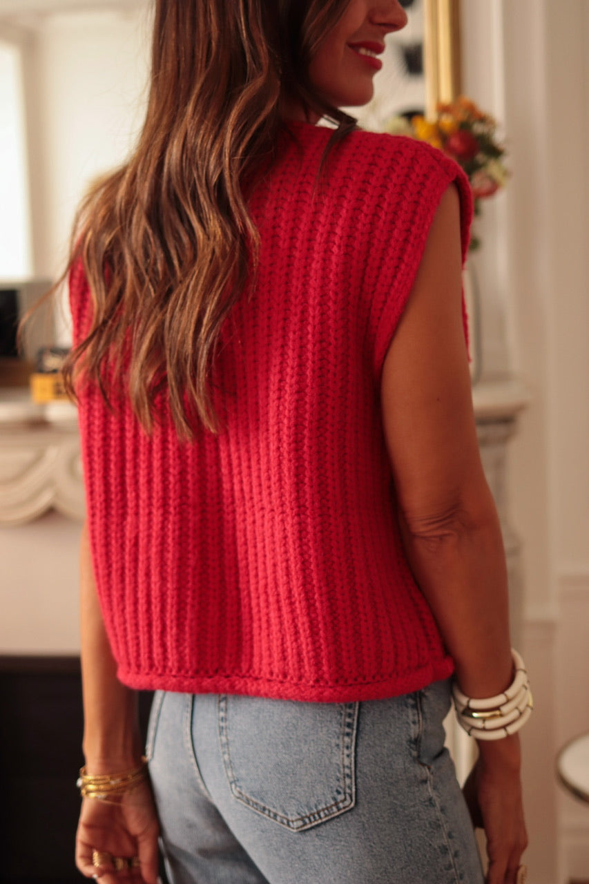 Gilet Wendy rouge