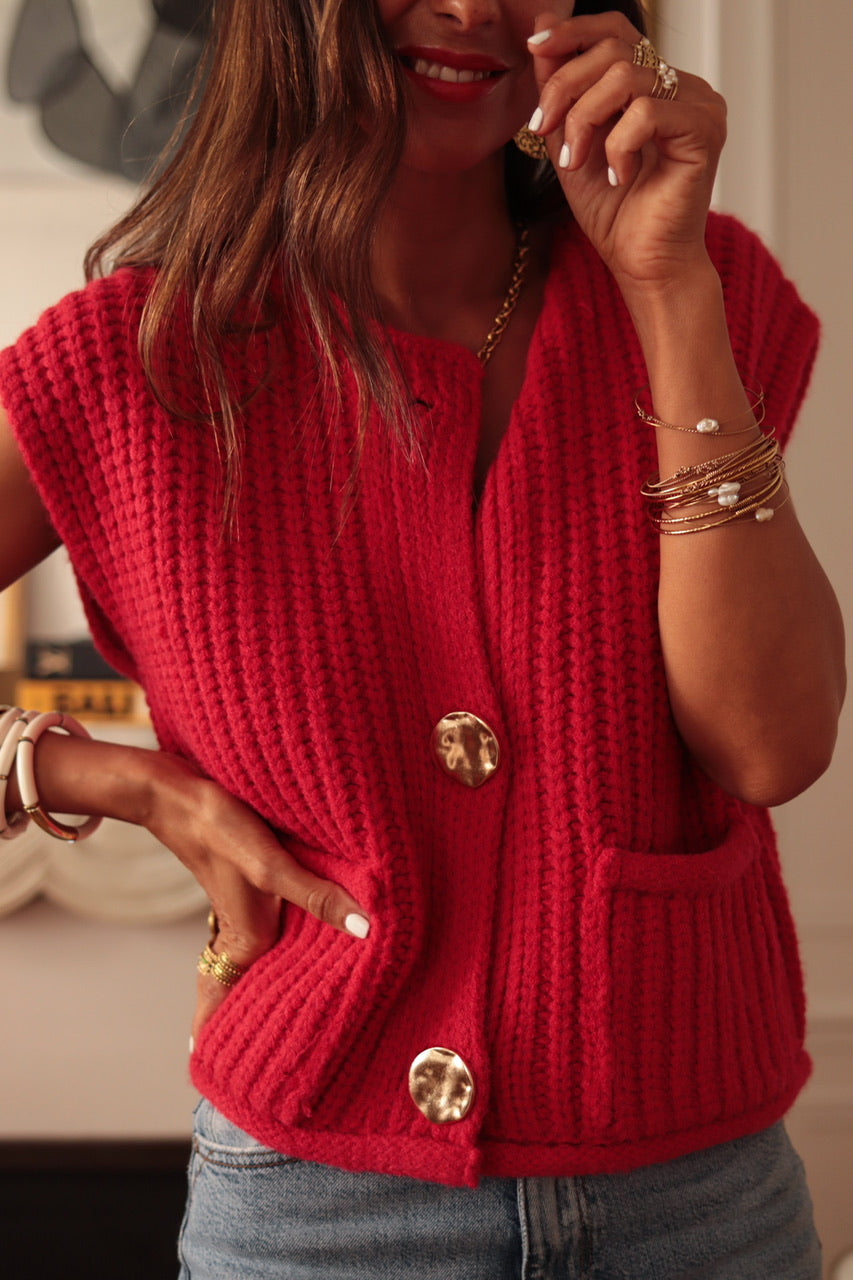 Gilet Wendy rouge