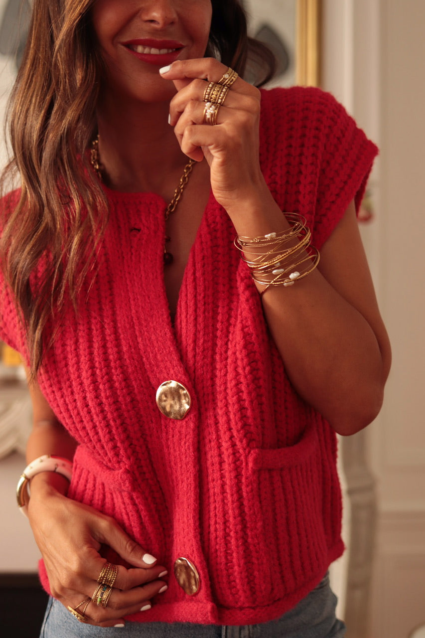 Gilet Wendy rouge