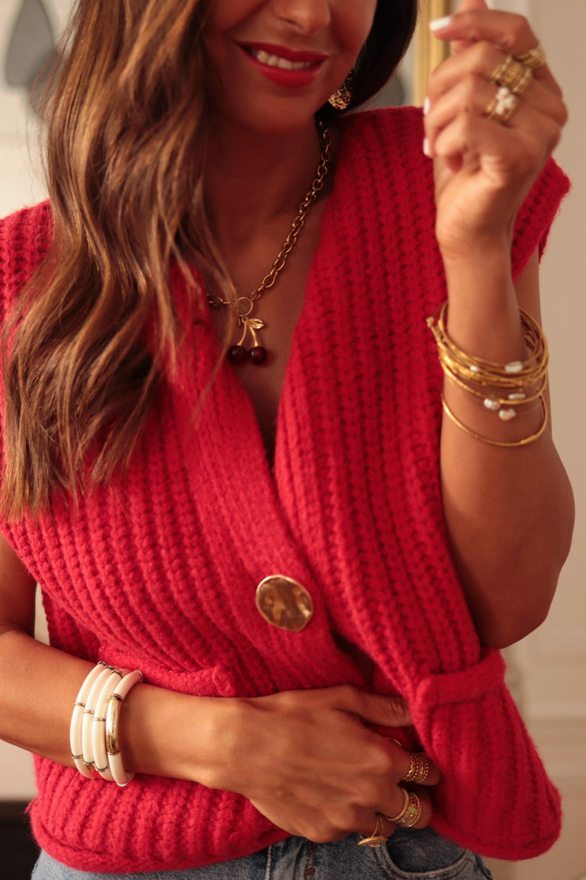 Gilet Wendy rouge