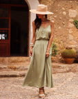 Robe Jess kaki clair