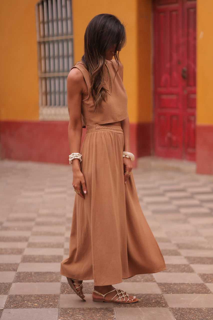 Jupe Duna camel