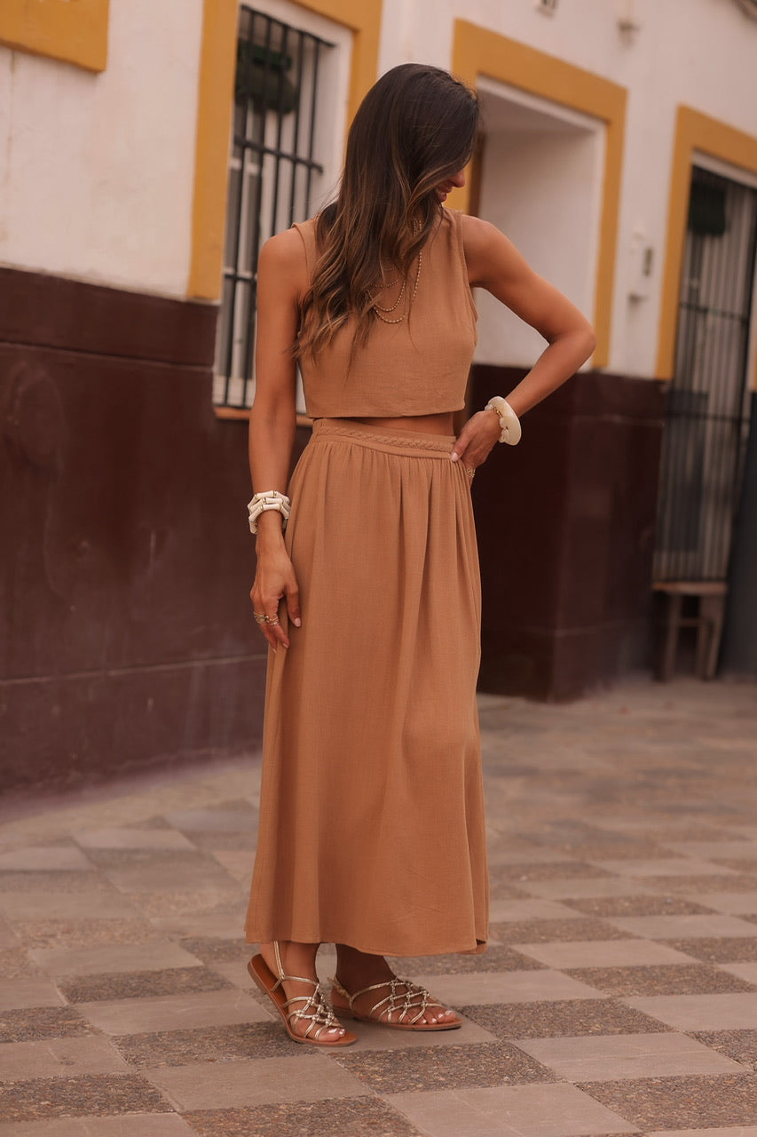 Jupe Duna camel