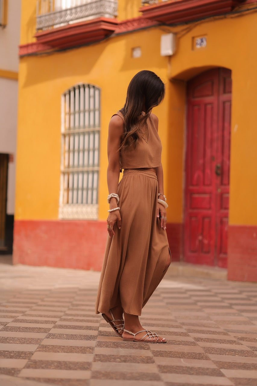 Jupe Duna camel