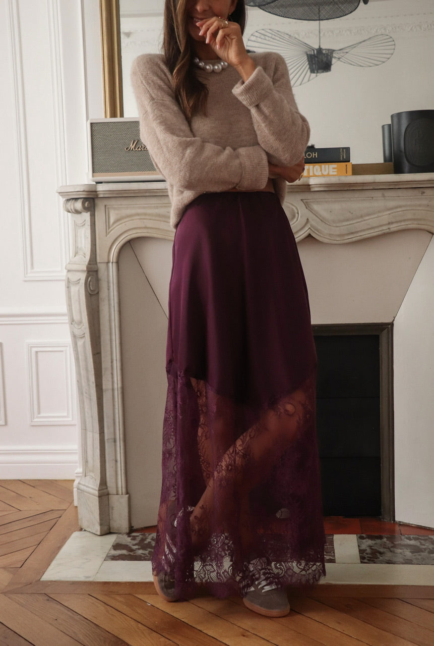 Jupe Jamie prune