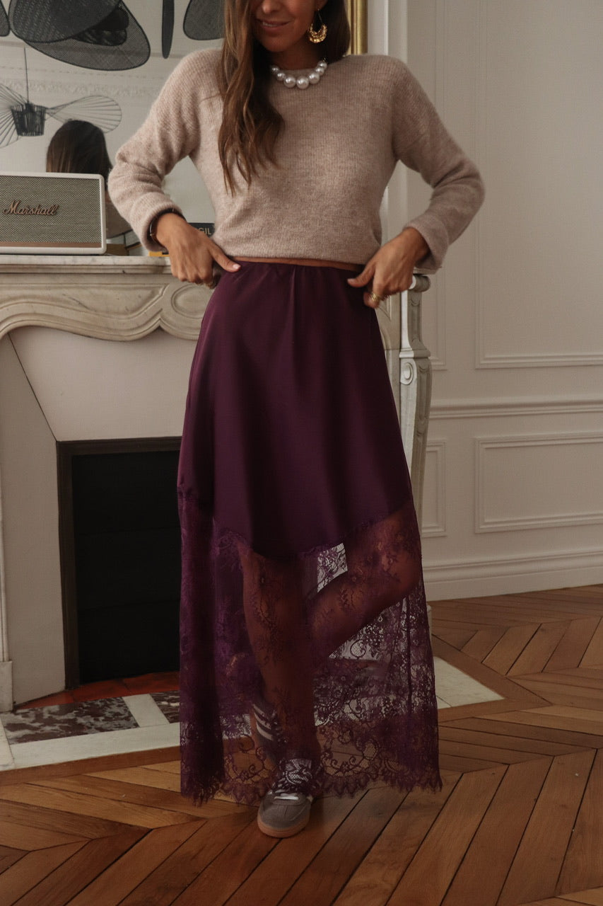 Jupe Jamie prune