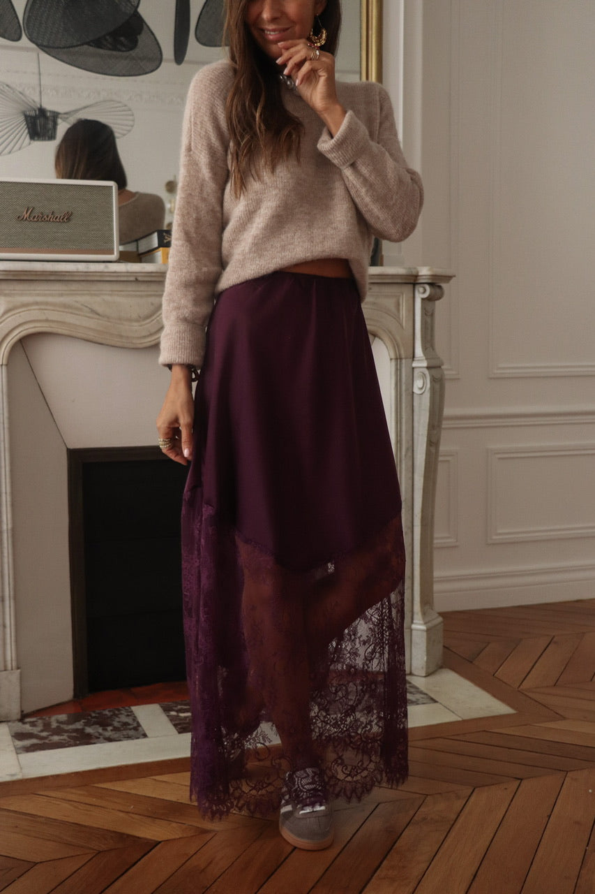 Jupe Jamie prune