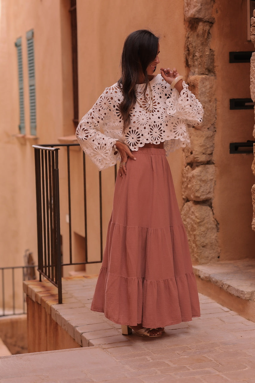 Jupe Ysia terracotta