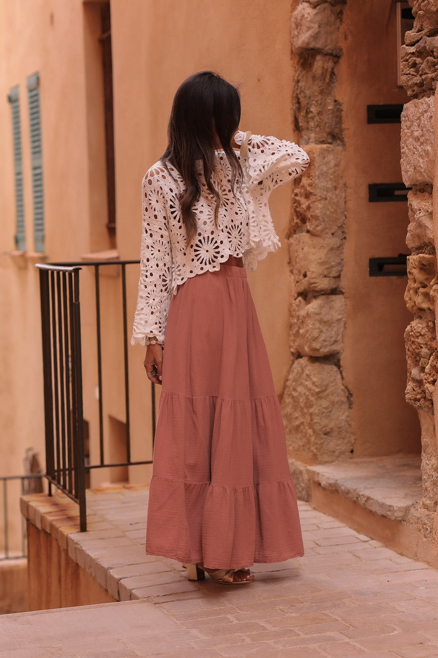 Jupe Ysia terracotta