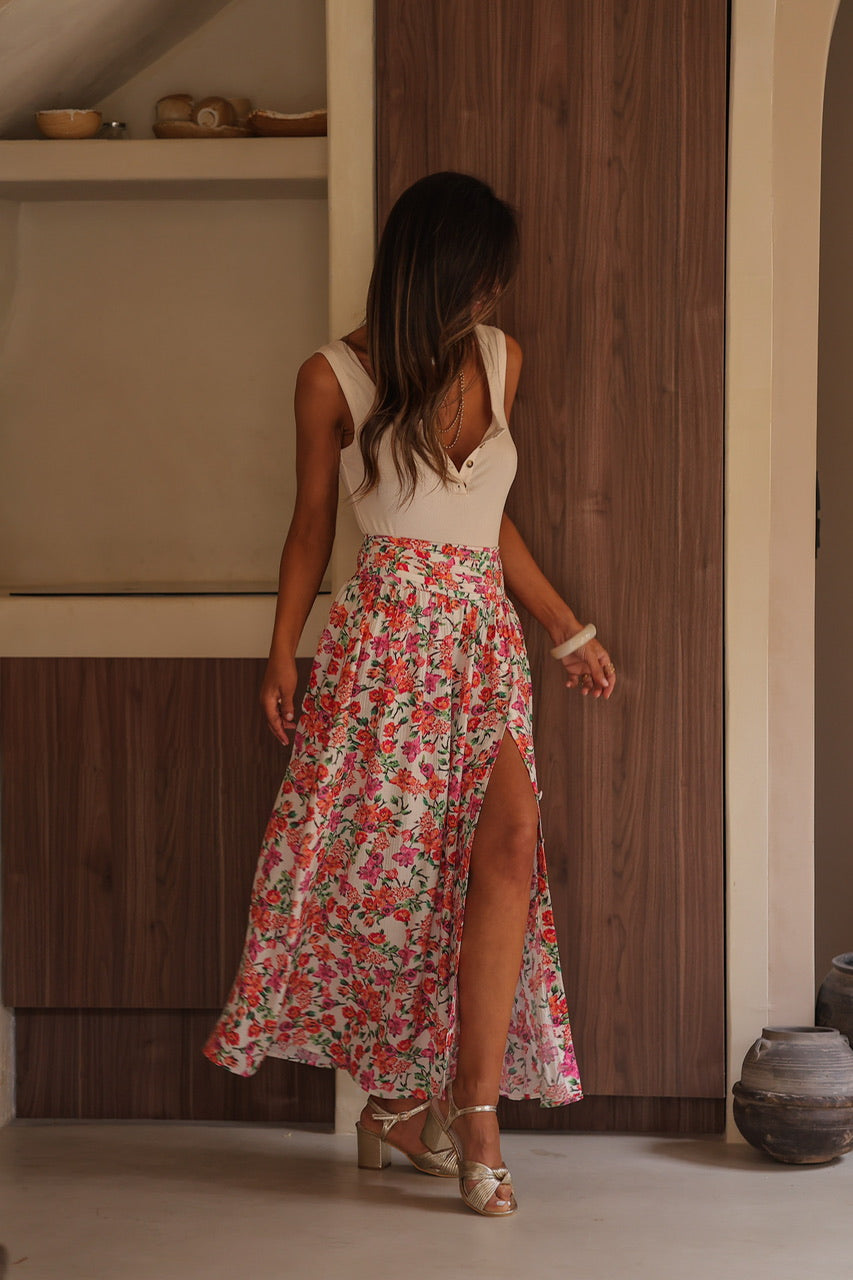 Jupe Ophelie à fleurs