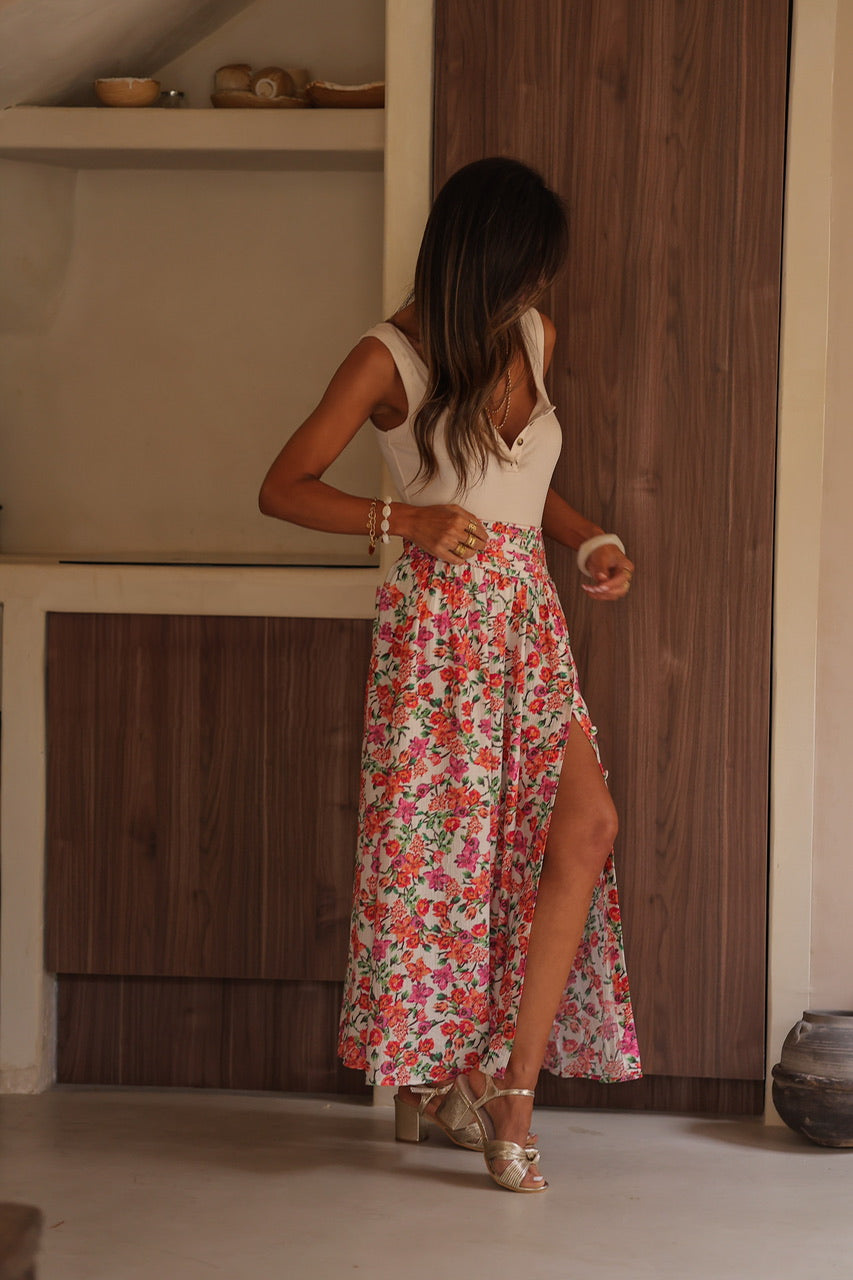 Jupe Ophelie à fleurs
